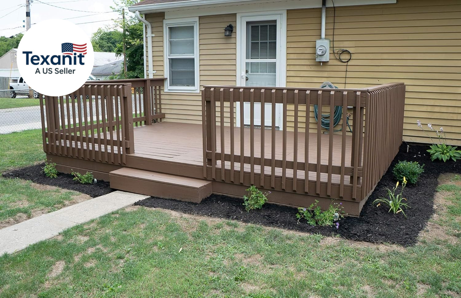 #1 Deck Premium Advanced Solid Color Outdoor Wood Stain and Sealer in One – Wate