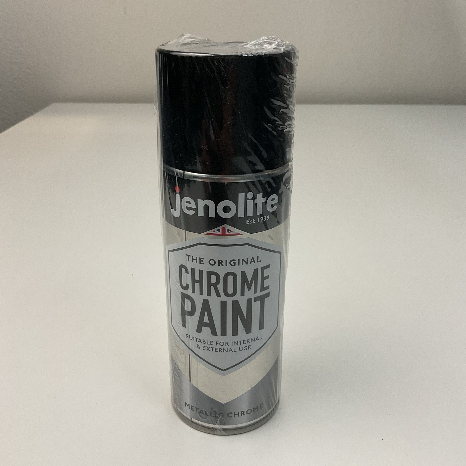 Jenolite Metallic Chrome Spray Paint Smooth Finish Interior /Exterior Use 2 pack
