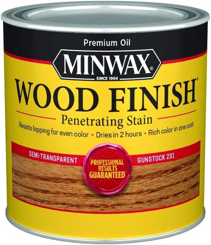 Gunstock Interior Wood Stain – 8 Oz Quick Drying Oil for Rich Color Enhancement