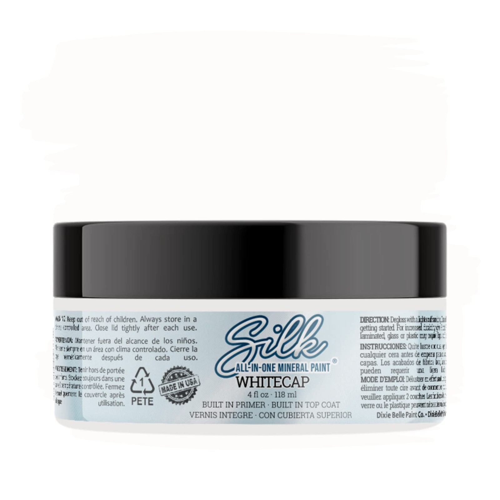 All-in-One Mineral Paint – Bright White Water-Based Primer & Topcoat for Wood/Me