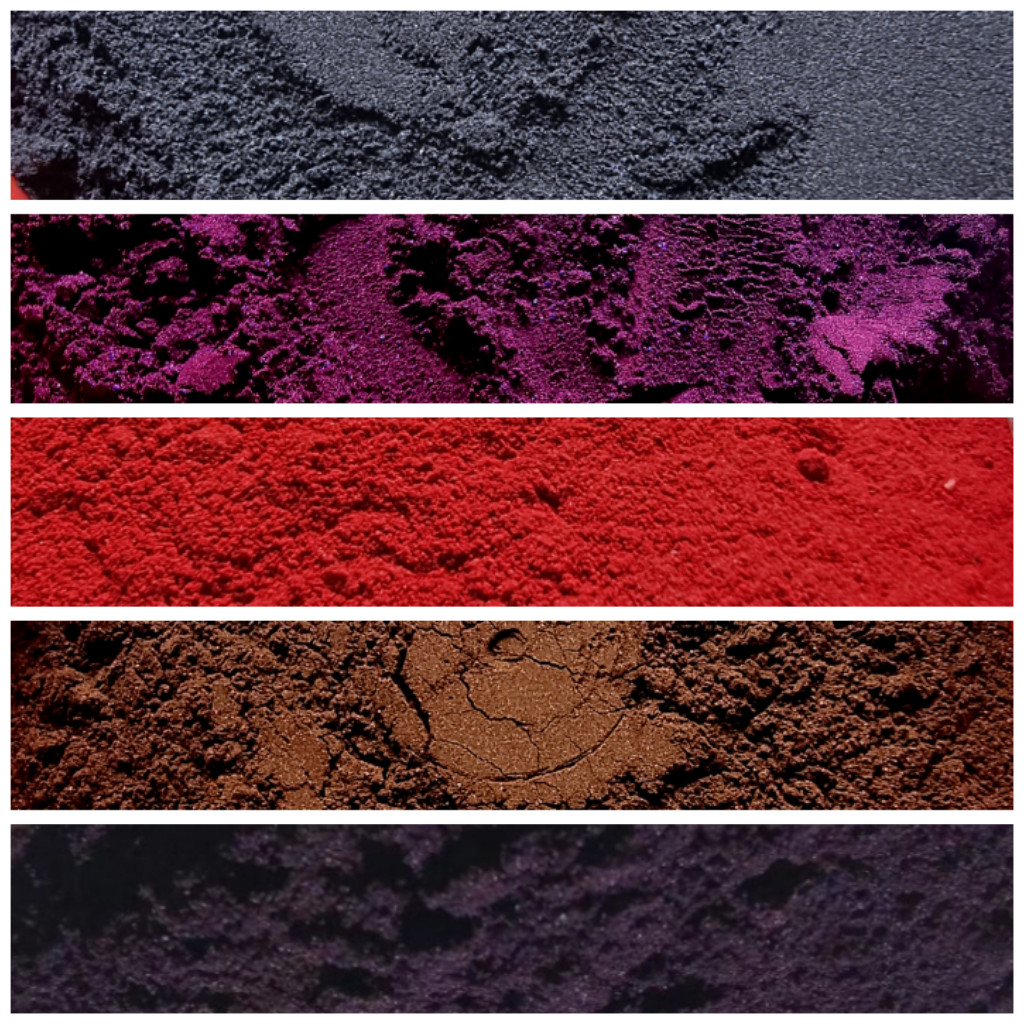 5 Color Staining kit powder for wood ,fabrics, plastic , paper and rubber ink et