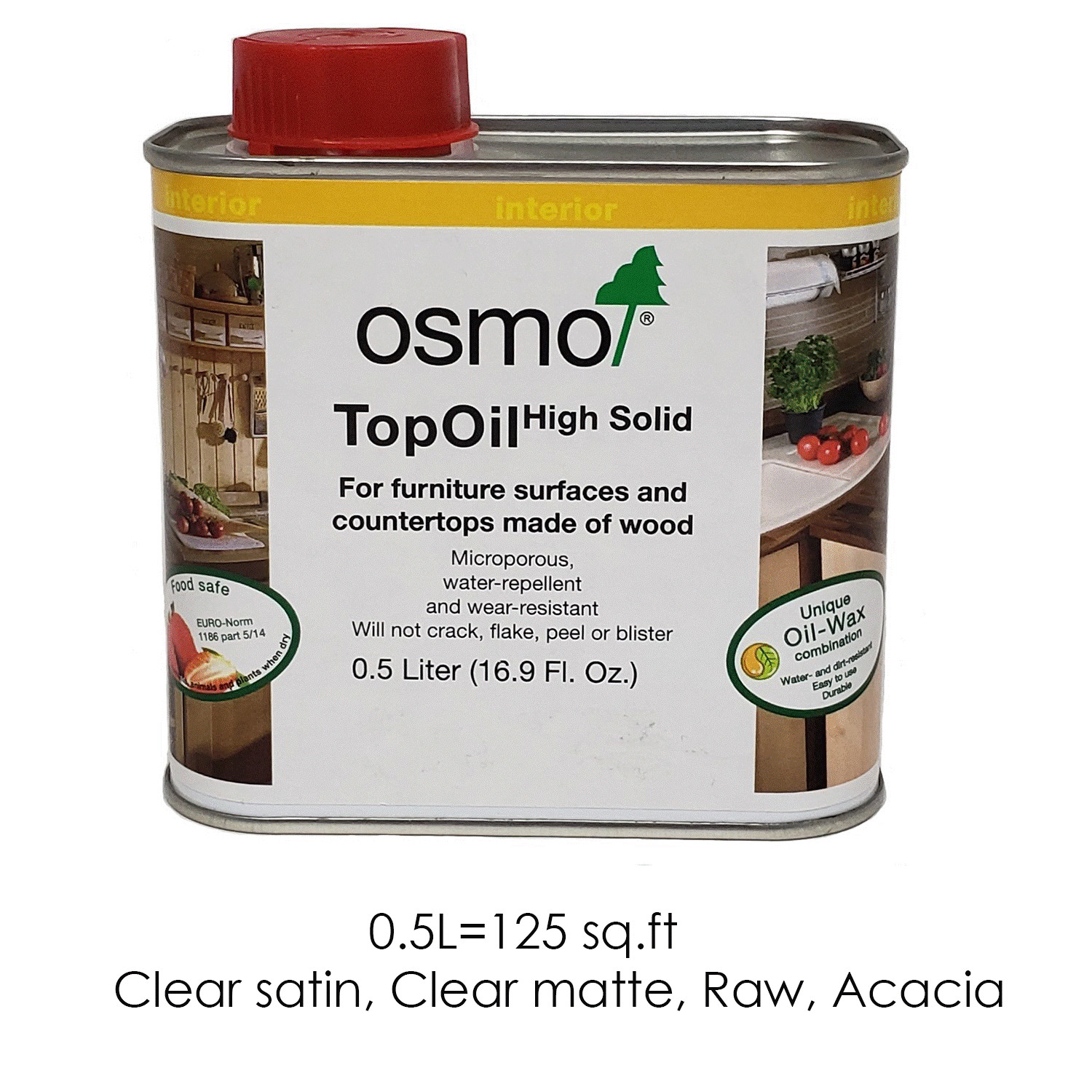 OSMO 0.5L TOP OIL TopOil Food Safe Countertop Wood Finish Various Sheens