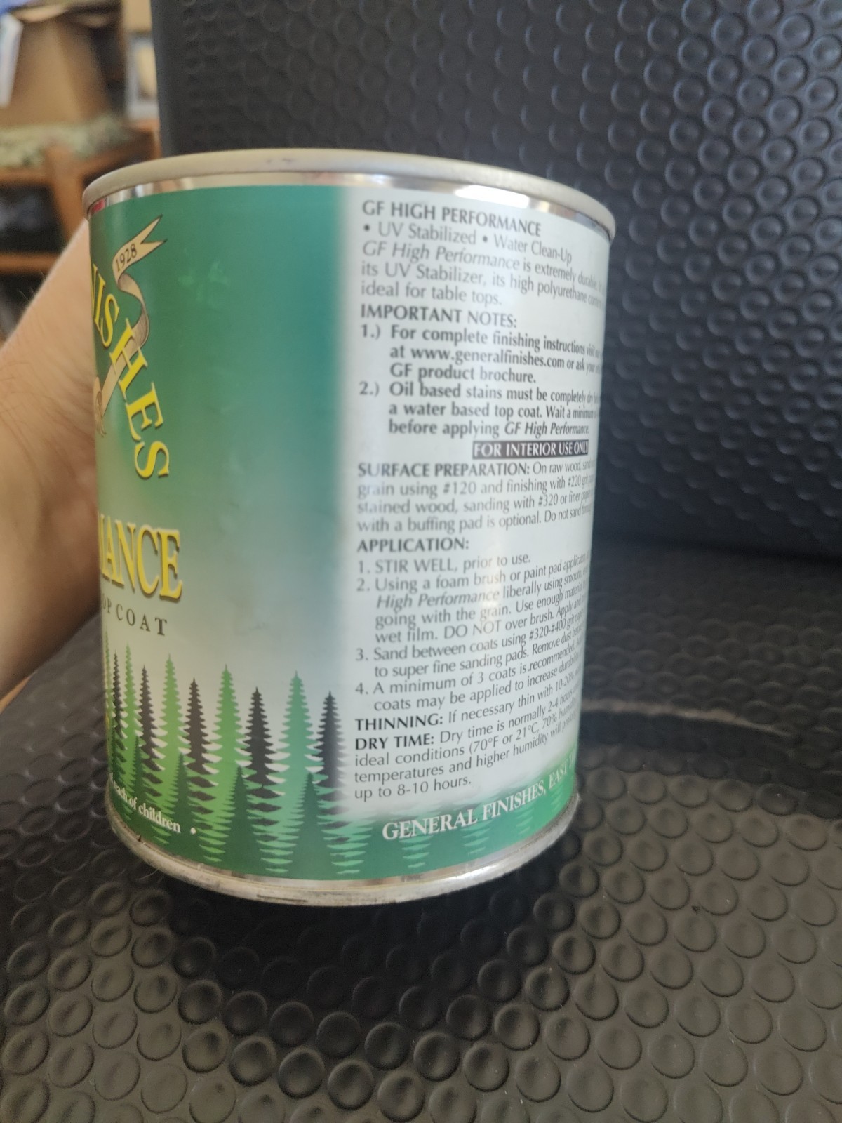 New HP Polyurethane WB Flat Finish Quart $