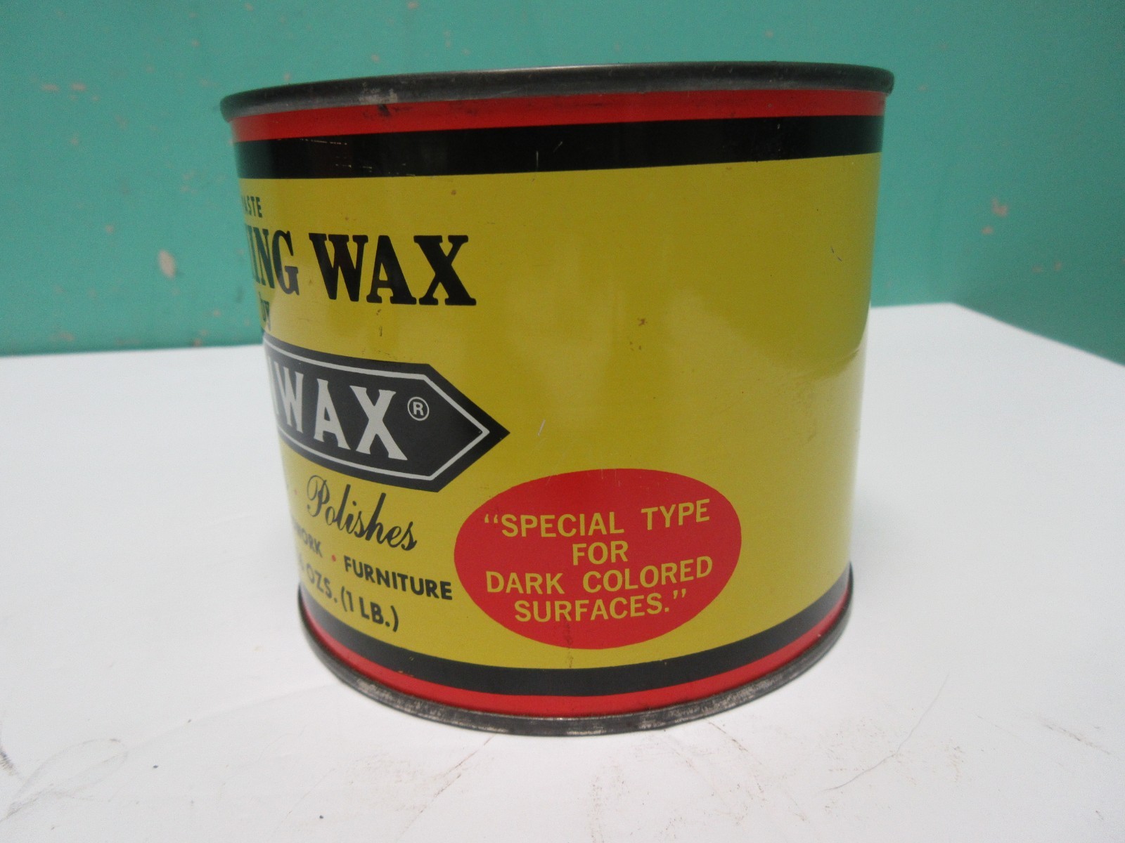 Vintage Minwax Paste Finishing Wax 1 Pound Metal Can Special Type Dark Surfaces