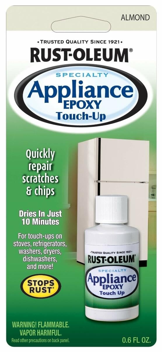Rust Oleum Appliance Touch Up Paint 0.6 Oz Almond Quickly Repairs Scratches