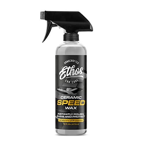 Ethos Ceramic Speed Wax – SiO2 Ceramic Coating Spray for Ceramic Speed Wax 16oz