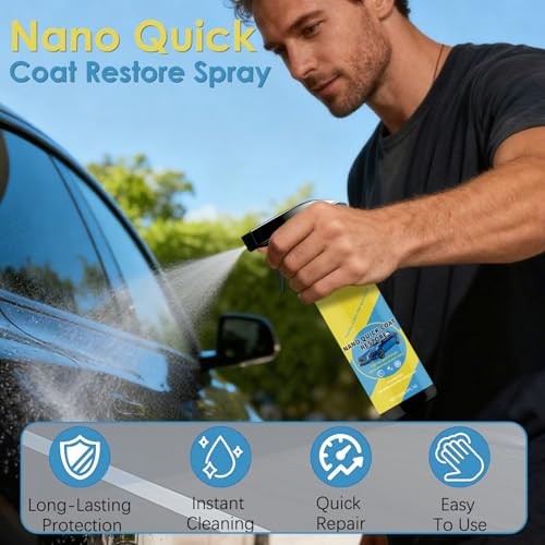 2PCS Nano Quick Coat Restore Coating Spray, 2026 Advanced Nano Quick Effect