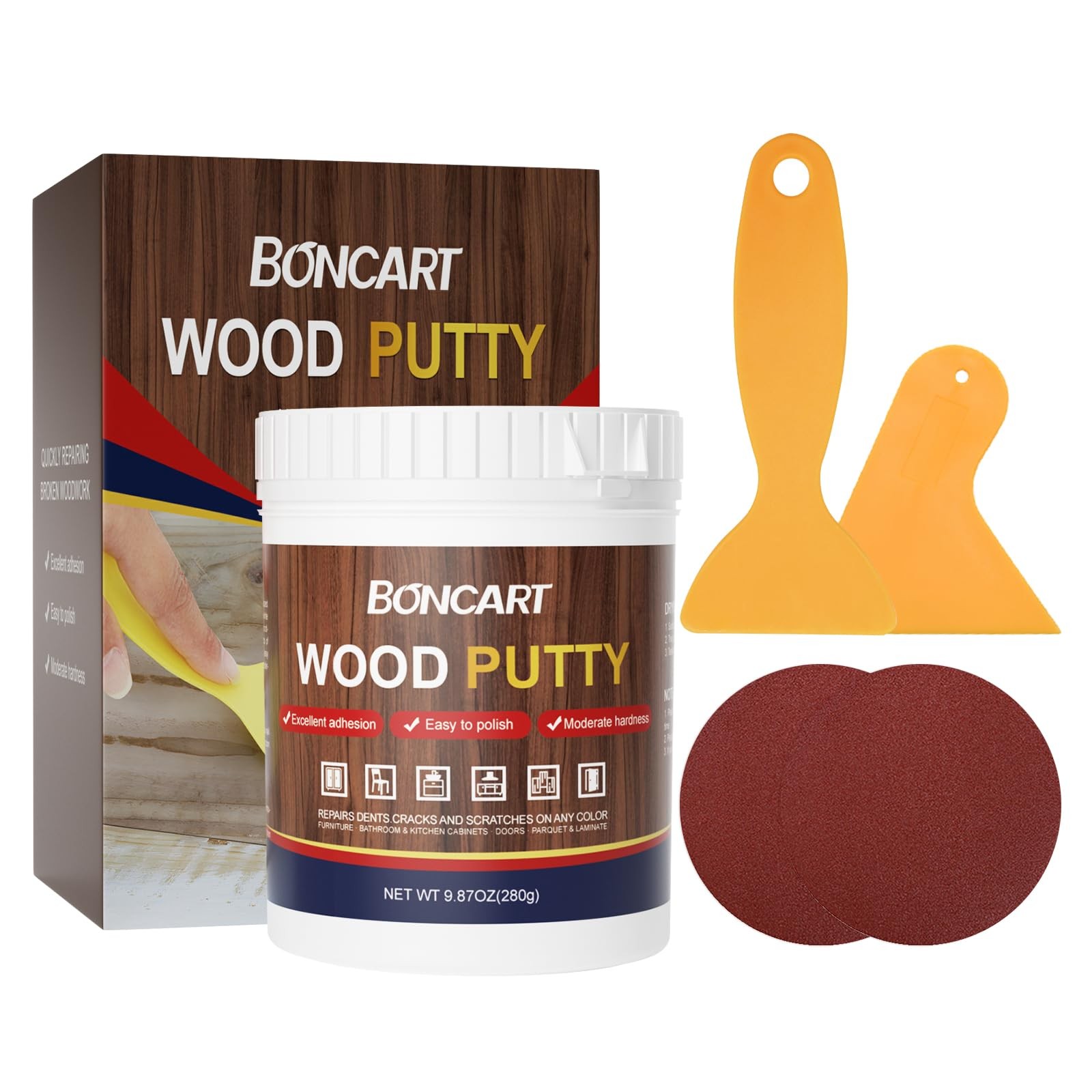 Boncart Black Wood Filler,Black Putty,Wood Filler