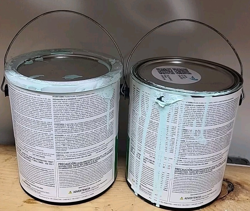 Diamond Brite Paint 2 Gallons Flat Wall Paint 12600 Green Silk Water Clean Up