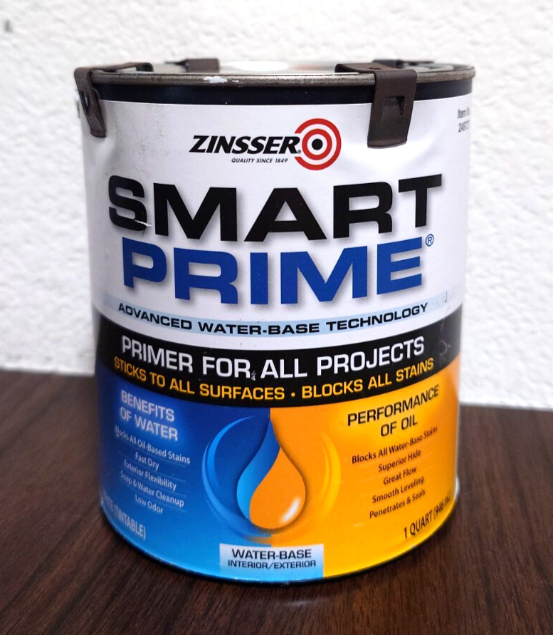 1 Qt 249727 White Smart Prime Waterbased Interior/exterior Primer/sealer NewSeal