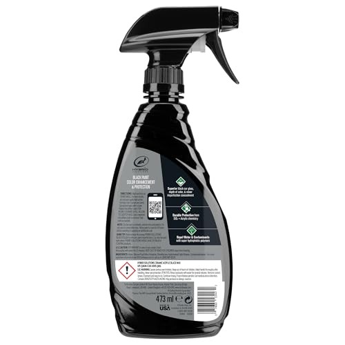 Hybrid Solutions Ceramic Acrylic Black Car Wax Spray, Restores Apperance of