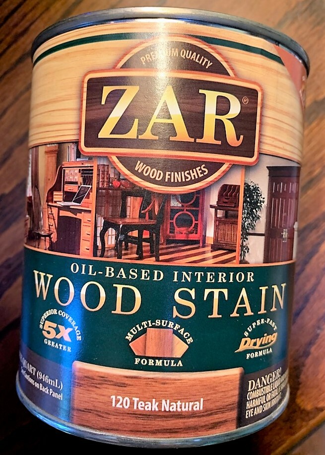 Zar Interior Stain, 120 TEAK NATURAL, Quart
