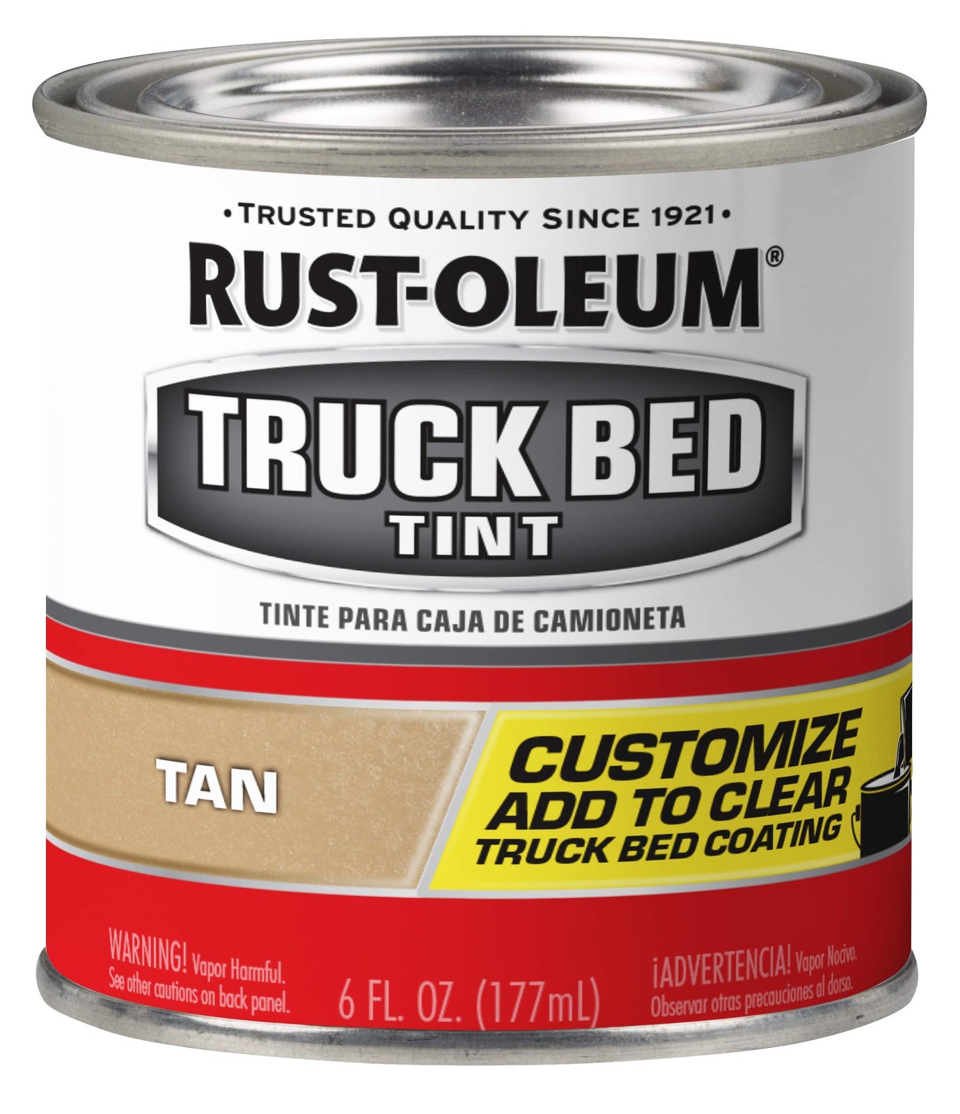 Rust Oleum Truck Bed Tan Tint 6oz Mix with Clear for Protective Finish