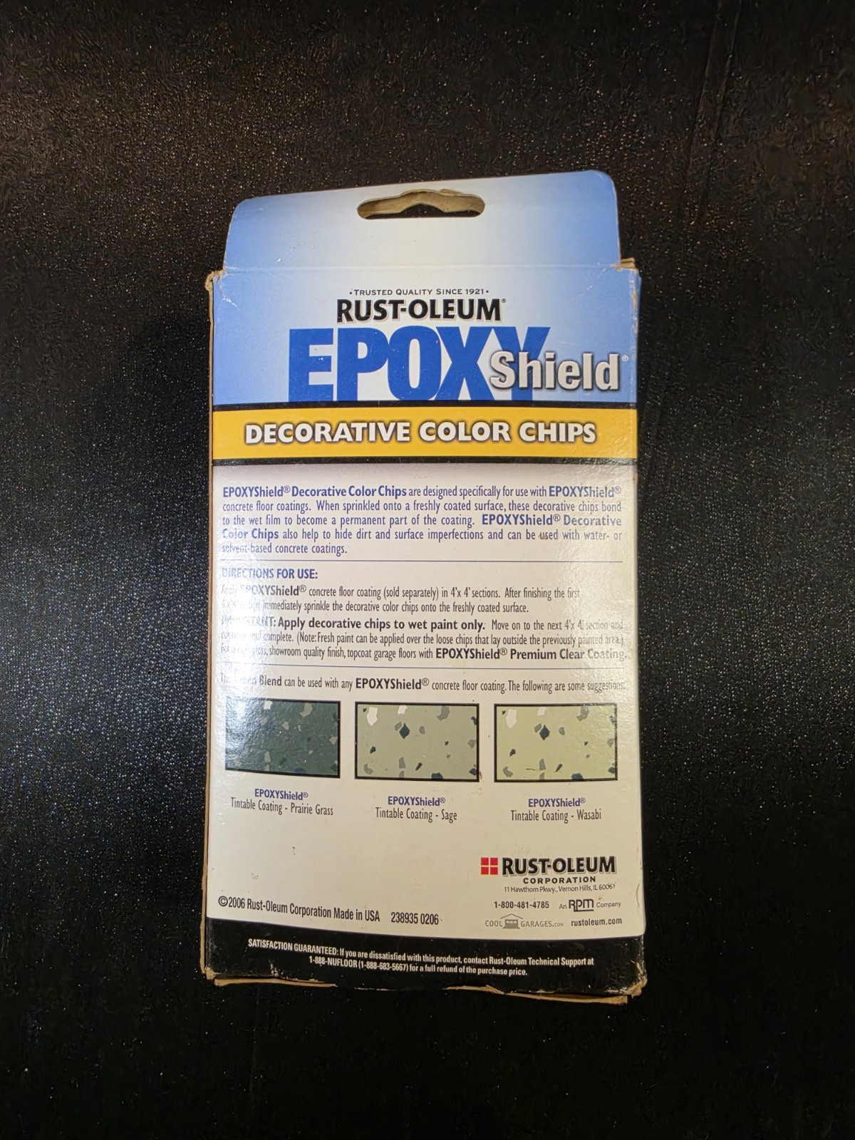 Rust-Oleum EpoxyShield Decorative Color Chips Green Blend 1 lb 250 Sq Ft