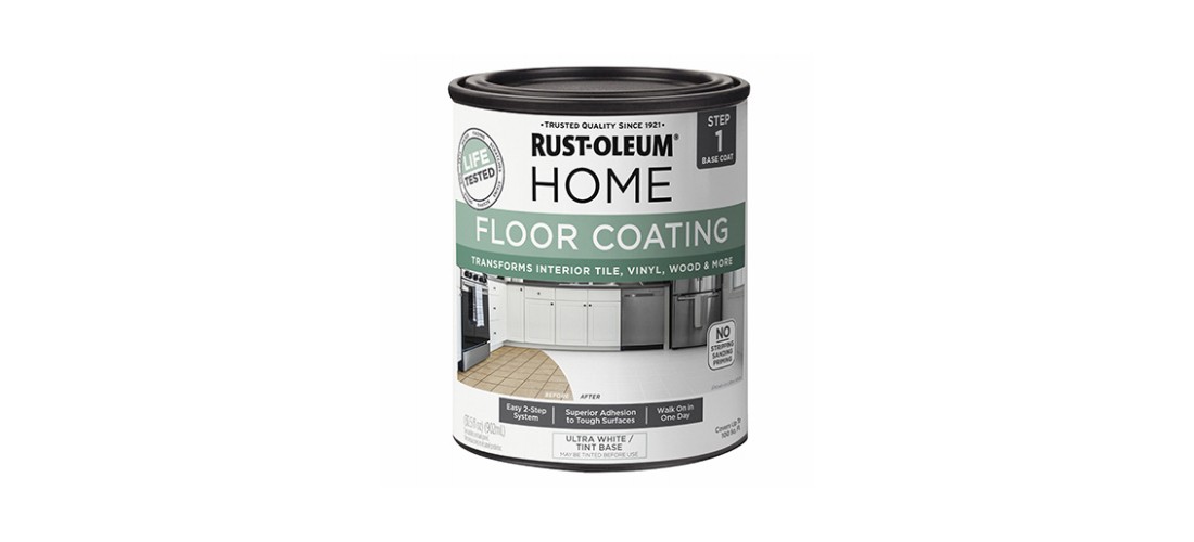 Rust-Oleum 358876 Floor Coating, Ultra White, 1 qt
