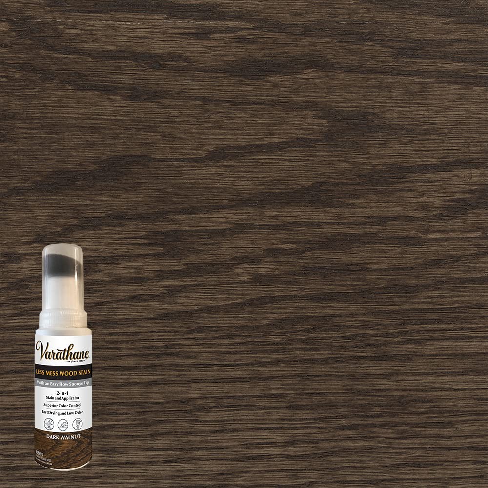 Varathane Dark Walnut 4 Oz Less Mess Wood Stain And Applicator For Crafts