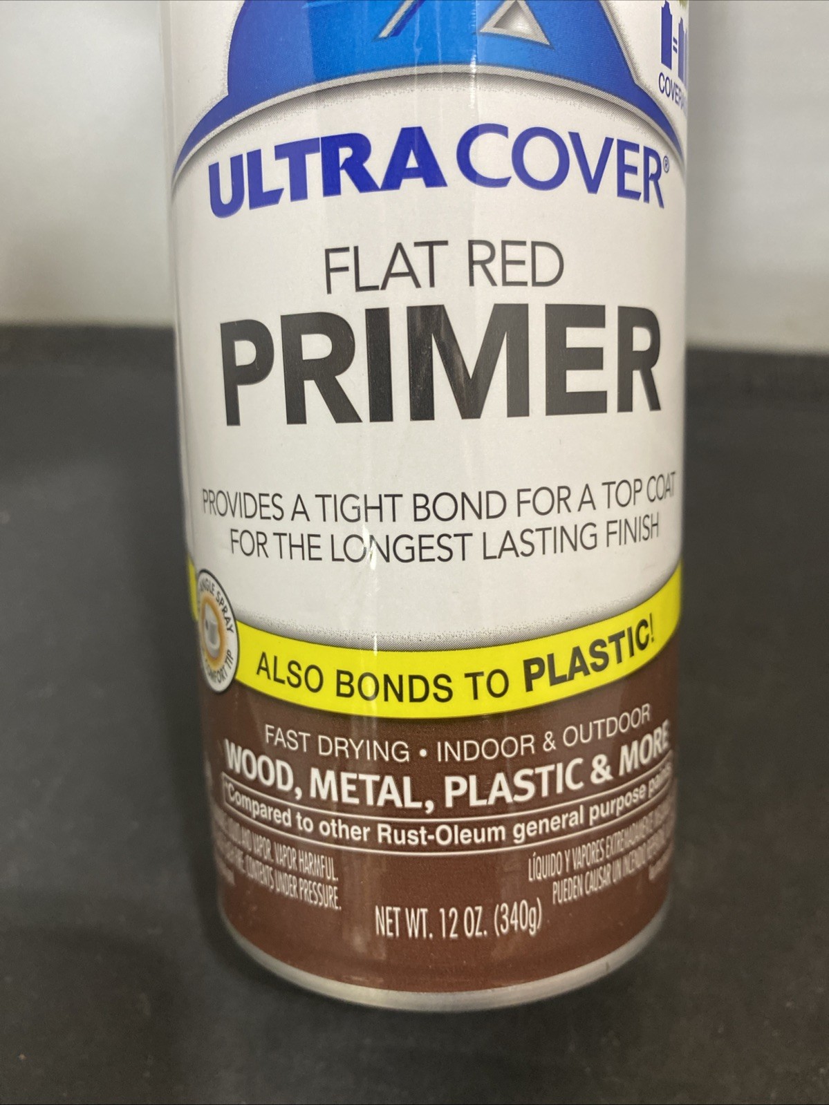 Rust-Oleum Spray Paint Red Primer Durable Finish 12oz Painter’s Touch 2X 249086