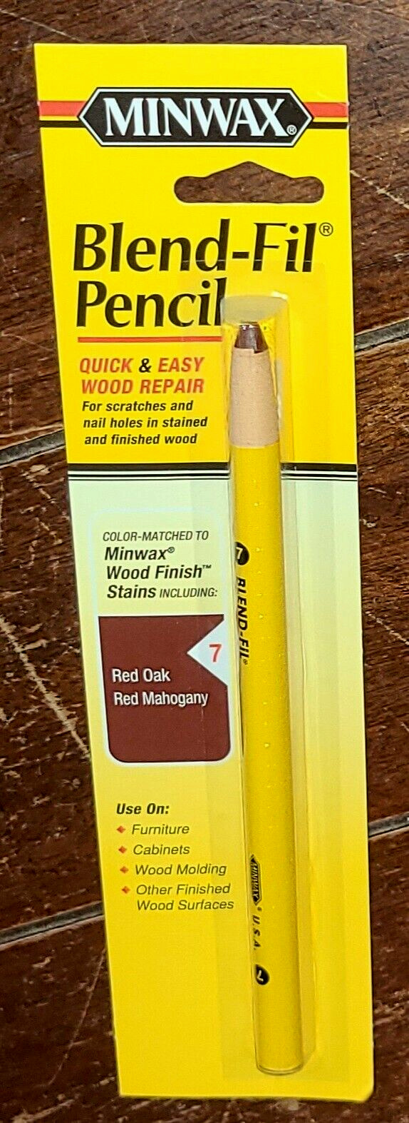 Minwax Blend-Fil Pencil #7 RED ~ Quick & Easy Touch-Up Wood Repair #T4388000D