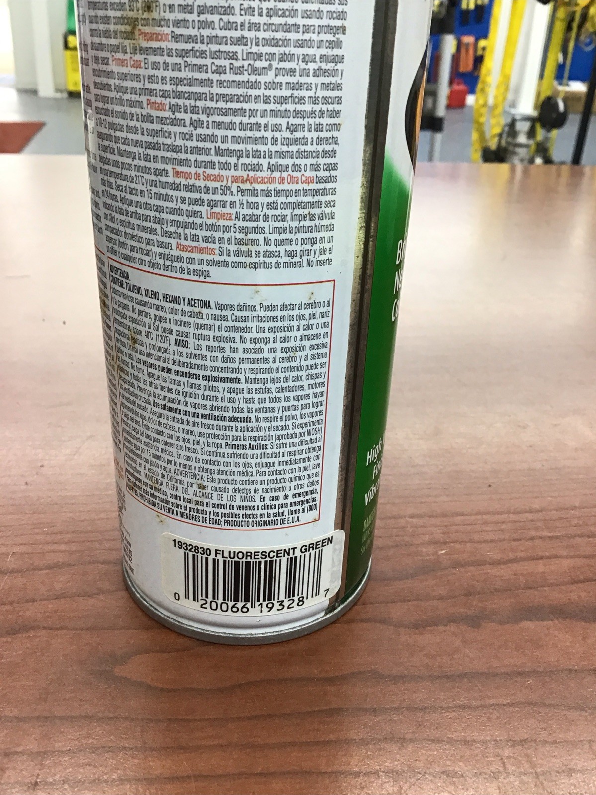 Rust Oleum Fluorescent Green Paint Bright Neon Color 11oz Per Can
