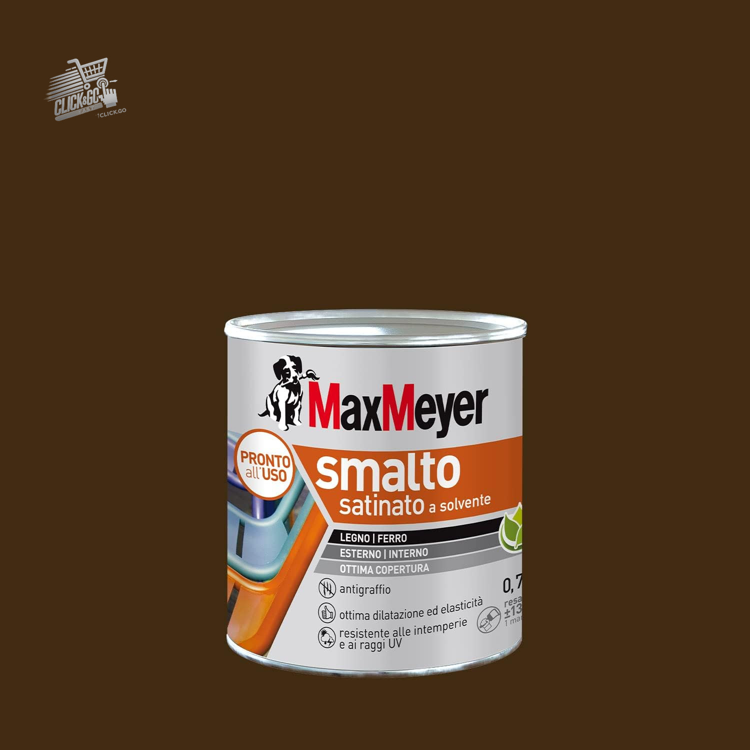 Solvent enamel for iron and satin wood MOOR HEAD R8017 0.750 L
