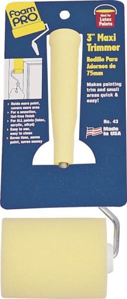 NEW FOAMPRO 43 3″ MAXI TRIMMER MINI FOAM PAINT ROLLER & COVER SET 0289785
