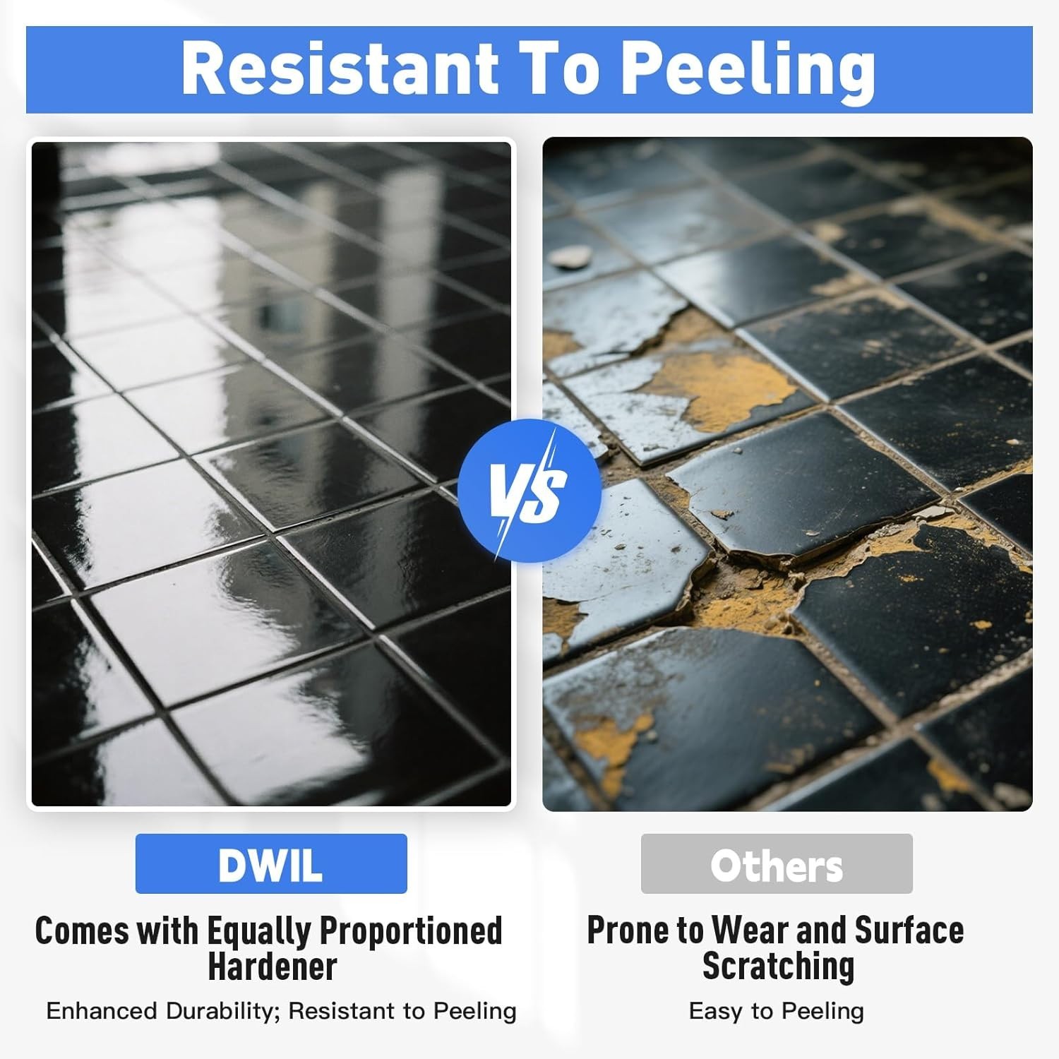 Water Based Tile Paint, Quick-Dry, 33oz – Semi-Gloss Black