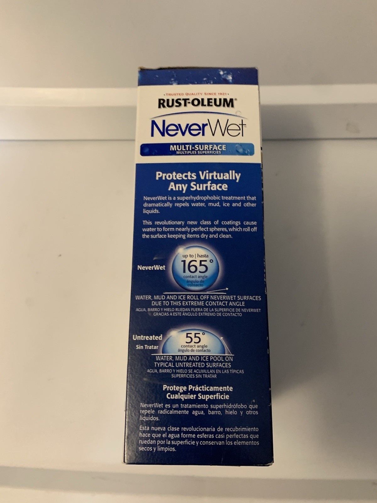 New Rust-Oleum NeverWet Multi-Surface Liquid Repelling Treatment – Frosted Clear