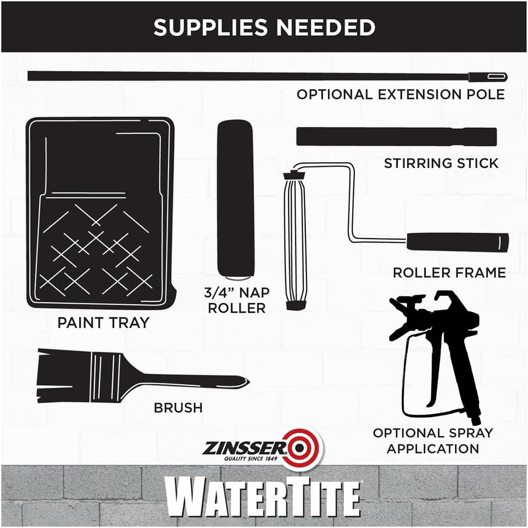 Watertite Waterproofing Paint, 5 Gallon – White General Purpose Solution