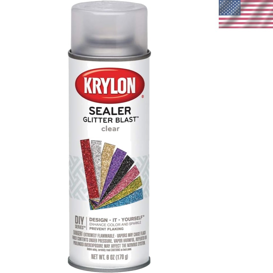 Glitter Blast, Clear Sealer Fast Drying Coat to Increase Durability, 6 oz