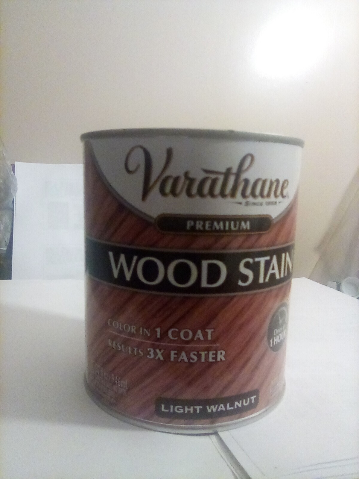 RUSTOLEUM Varathane Premuim Wood Stain LIGHT WALNUT 32 Oz FREE SHIPPING
