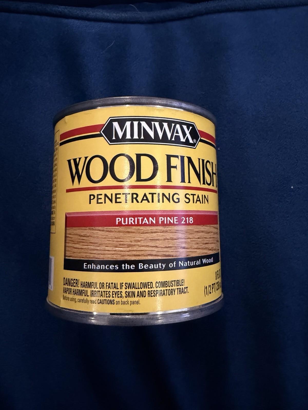 NEW Minwax Puritan Pine 218 Oil Based Wood Stain 1/2 Pint Can 8 oz DISCONTINUED