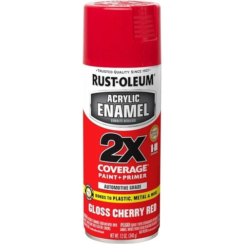 Gloss Cherry Red, 12 oz., Rust-Oleum Acrylic Enamel 2X Spray Paint