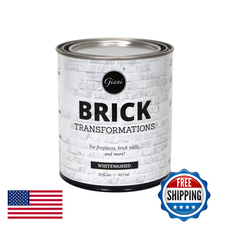 Giani Brick Transformations Whitewash Paint For Brick Walls And Fireplaces