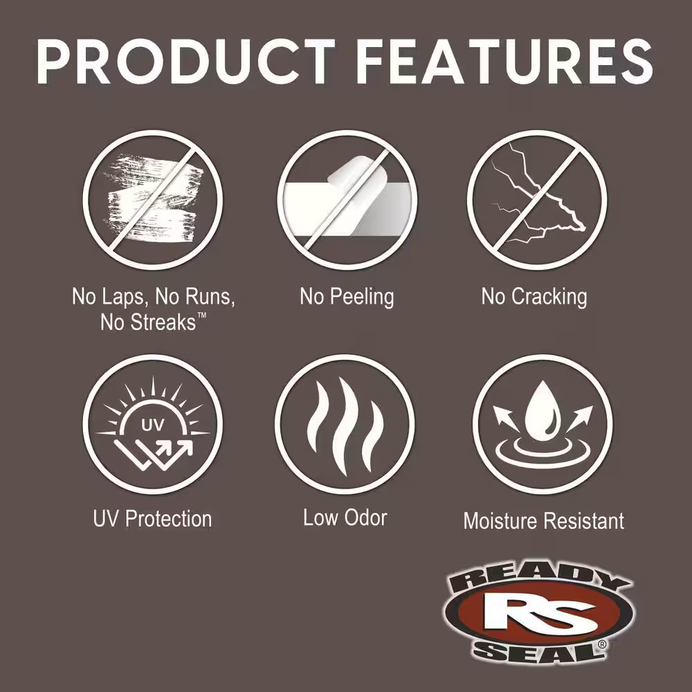 5 Gal. Dark Walnut/Flat Semi-Transparent Wood Deck Stain and Sealer