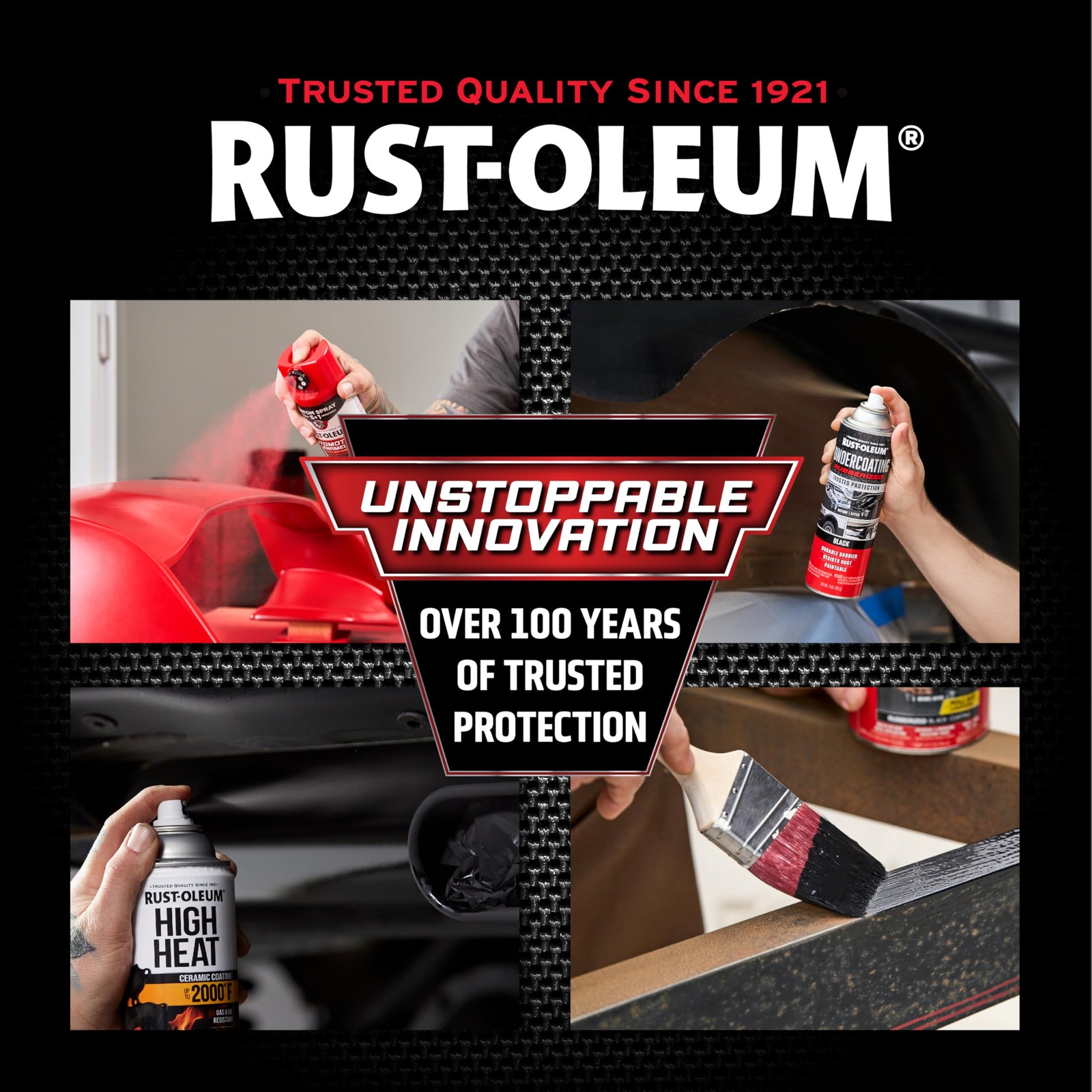Rust-Oleum 248656 Professional Grade Rubberized 15 Ounce (Pack of 1), Black