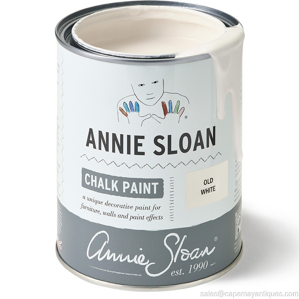Annie Sloan Chalk Paint Old White 4.2 Oz Covers 18′ Furniture Paint Water Based