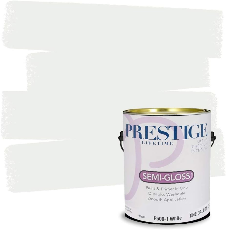 Acrylic Latex Interior Paint & Primer – Smooth Finish, White