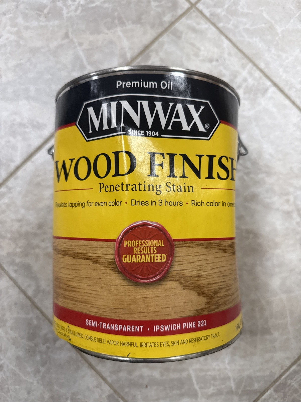 Minwax Wood Finish Penetrating Stain Semi-Transparent Ipswich Pine 221 – 1 Gal