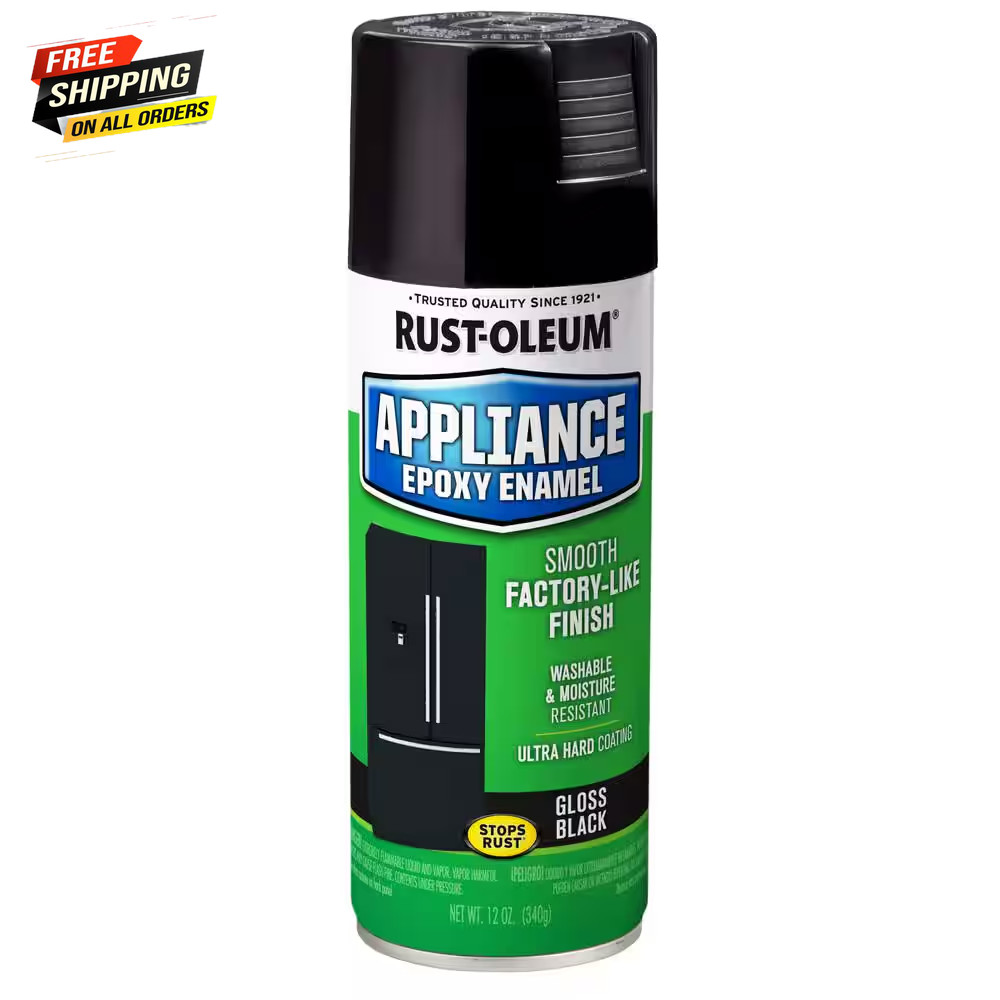Rust-Oleum Appliance Paint Epoxy in Black Gloss (6 pack) 12 Oz