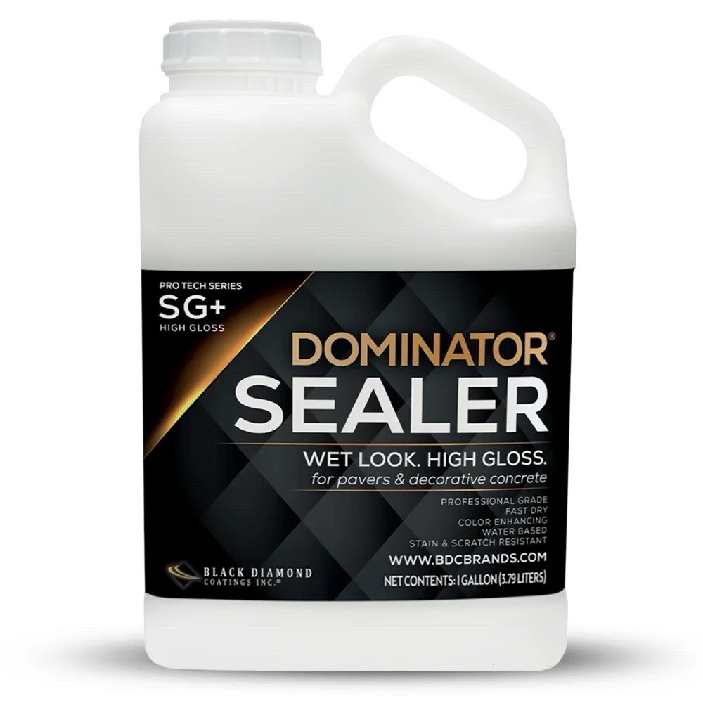 Black Diamond Coatings Dominator SG+ High Gloss Water-Based Concrete Sealer 1 G…