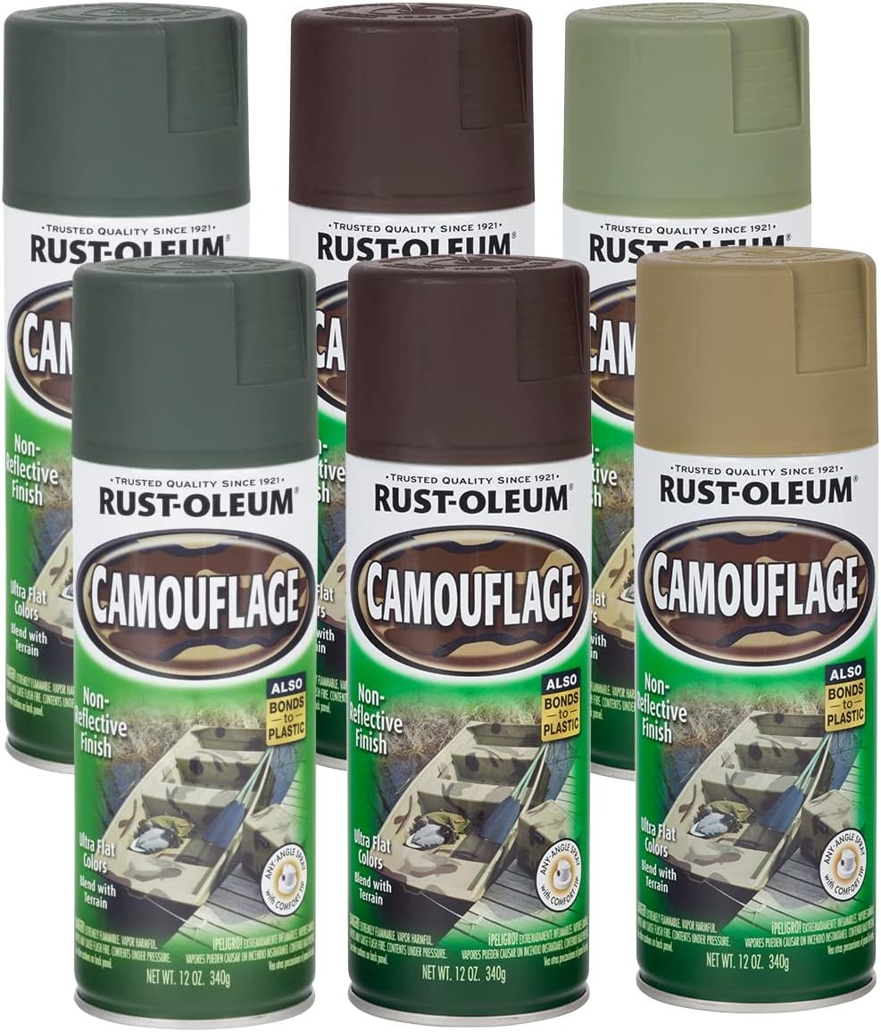 Rust-Oleum 269038-6 PK Specialty Camouflage Spray Pack, 12-Ounce, 6-Pack