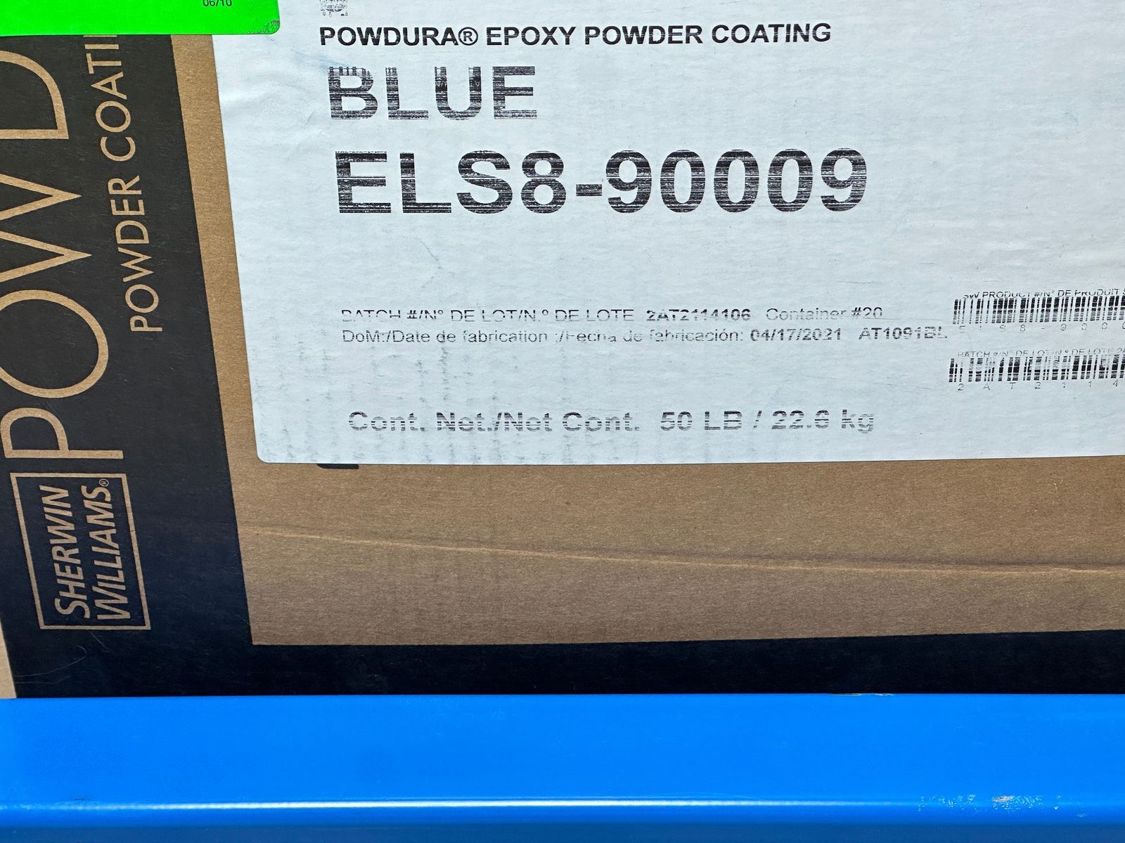 50LB Powdura Polyester Epoxy Powder Coating USA Made GENIE Equipment BLUE