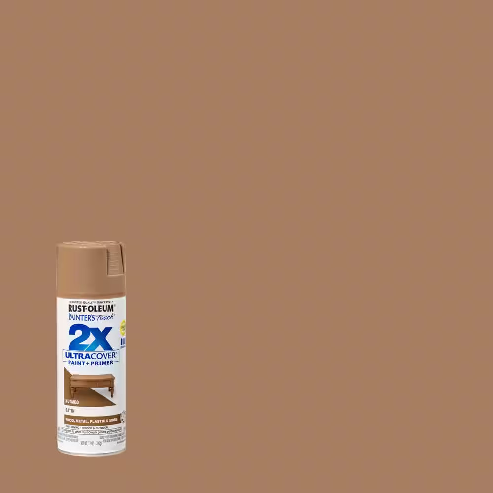 12 Oz. Satin Nutmeg General Purpose Spray Paint (6-Pack)