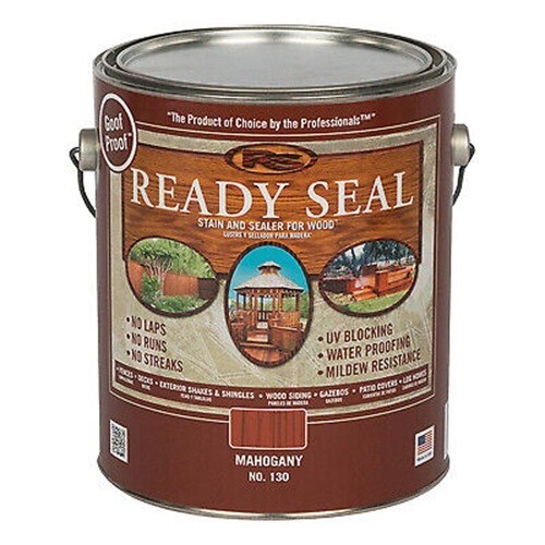 Ready Seal # 130 1 Gallon Flat Mahogany Exterior Stain & Sealer – Pack of 2