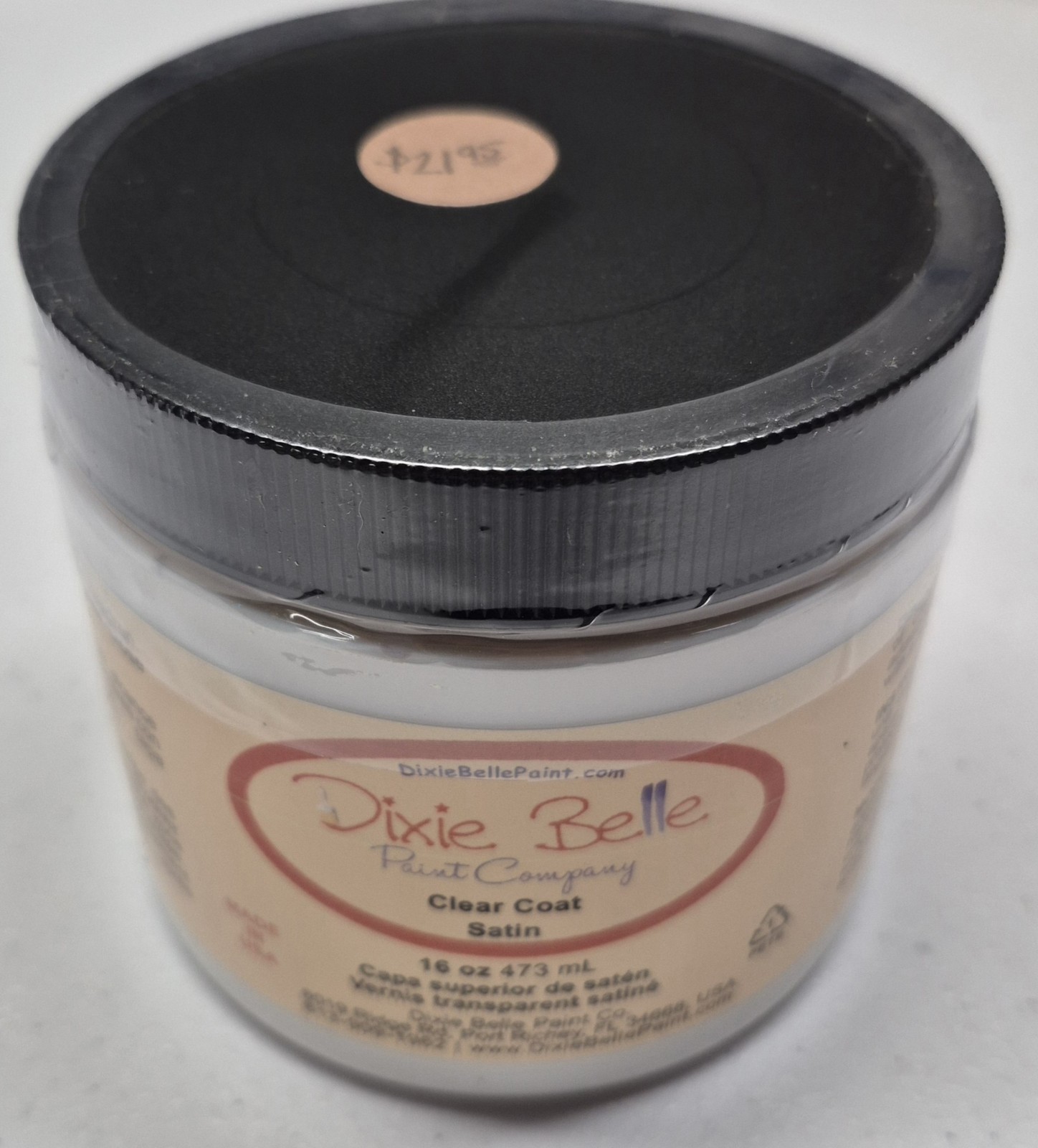 Dixie Belle Paint Co 16oz “Satin” Clear Coat Craft/Furniture Paint