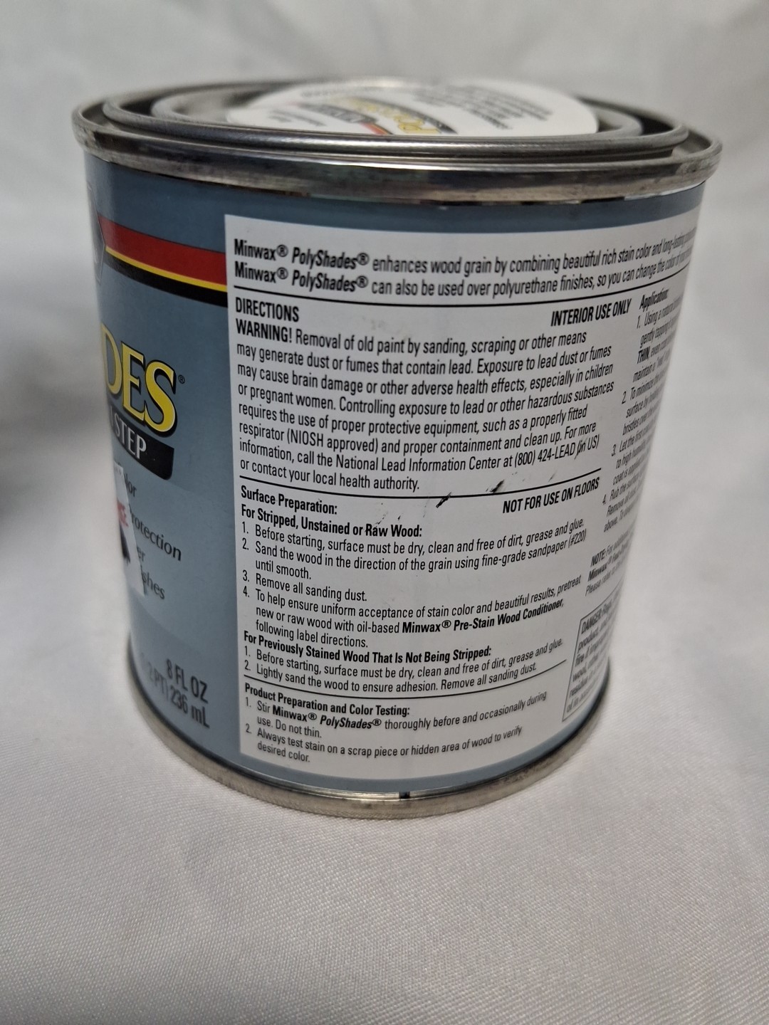Minwax PolyShades Stain & Polyurethane in 1 Step TUDOR GLOSS 1/2 pt New