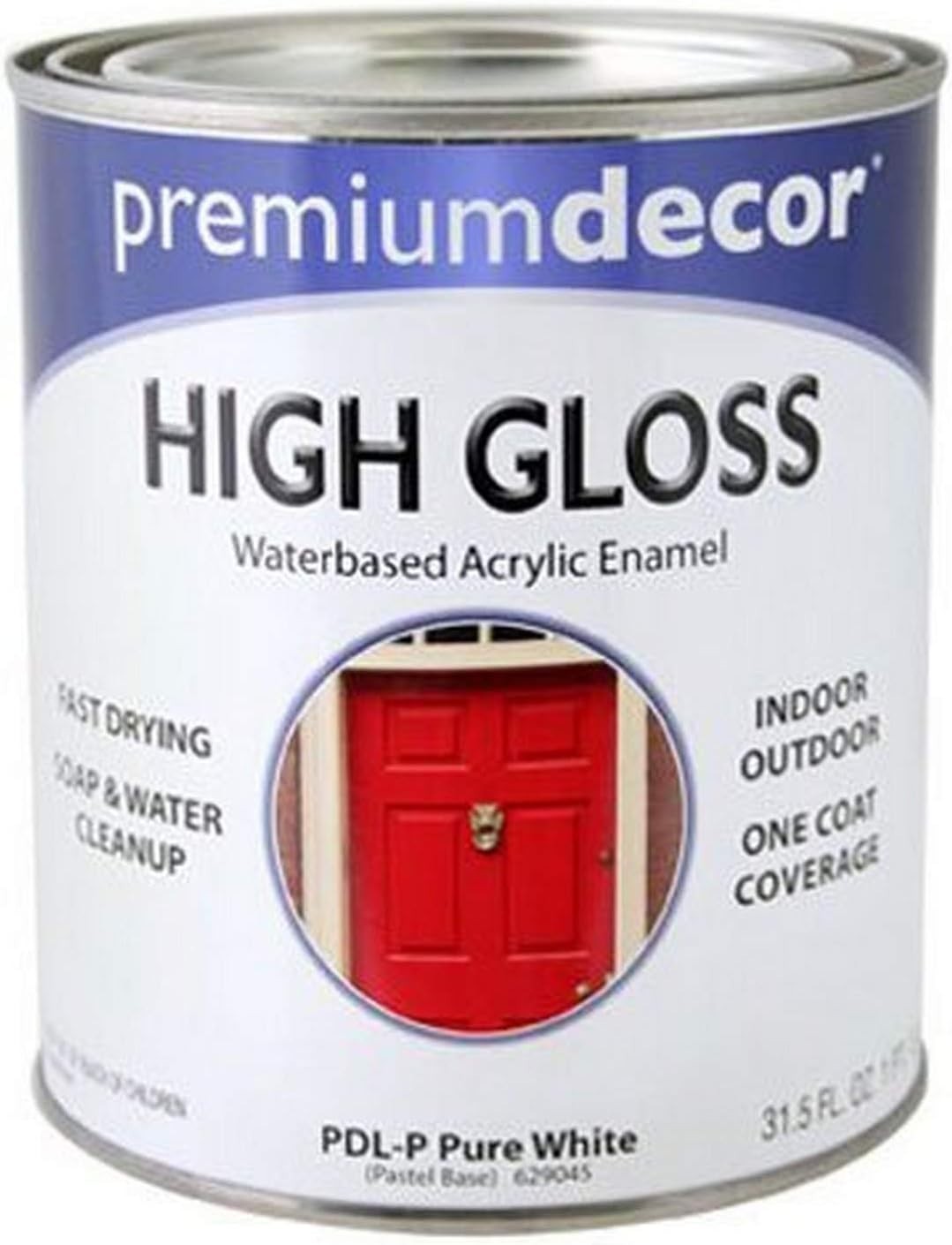 Premium Decor Waterborne Acrylic Enamel PDL-P Pastel Base 1 QT