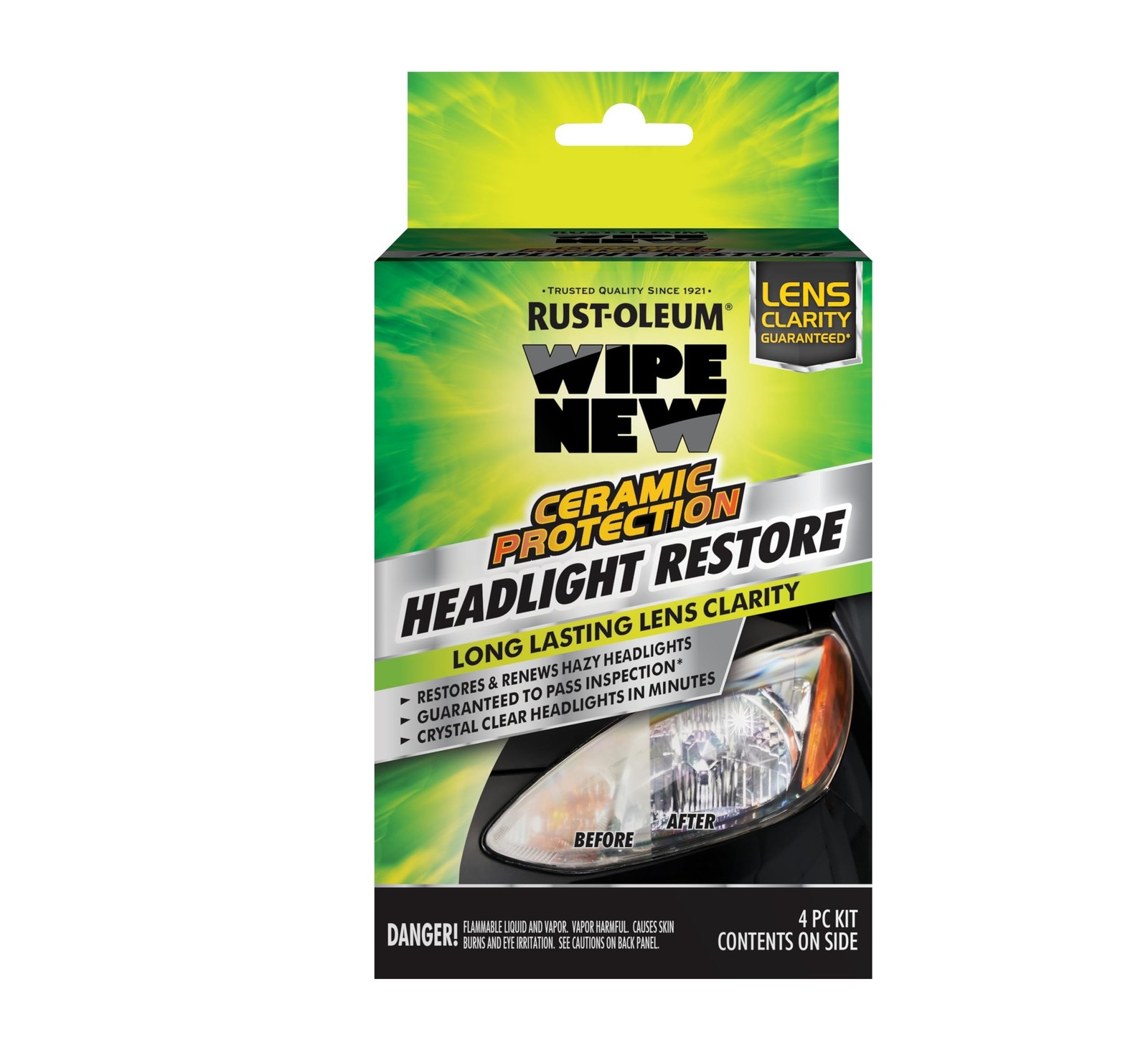 Rust-Oleum 397048 Wipe New Headlight Restore, 0.5 FL OZ