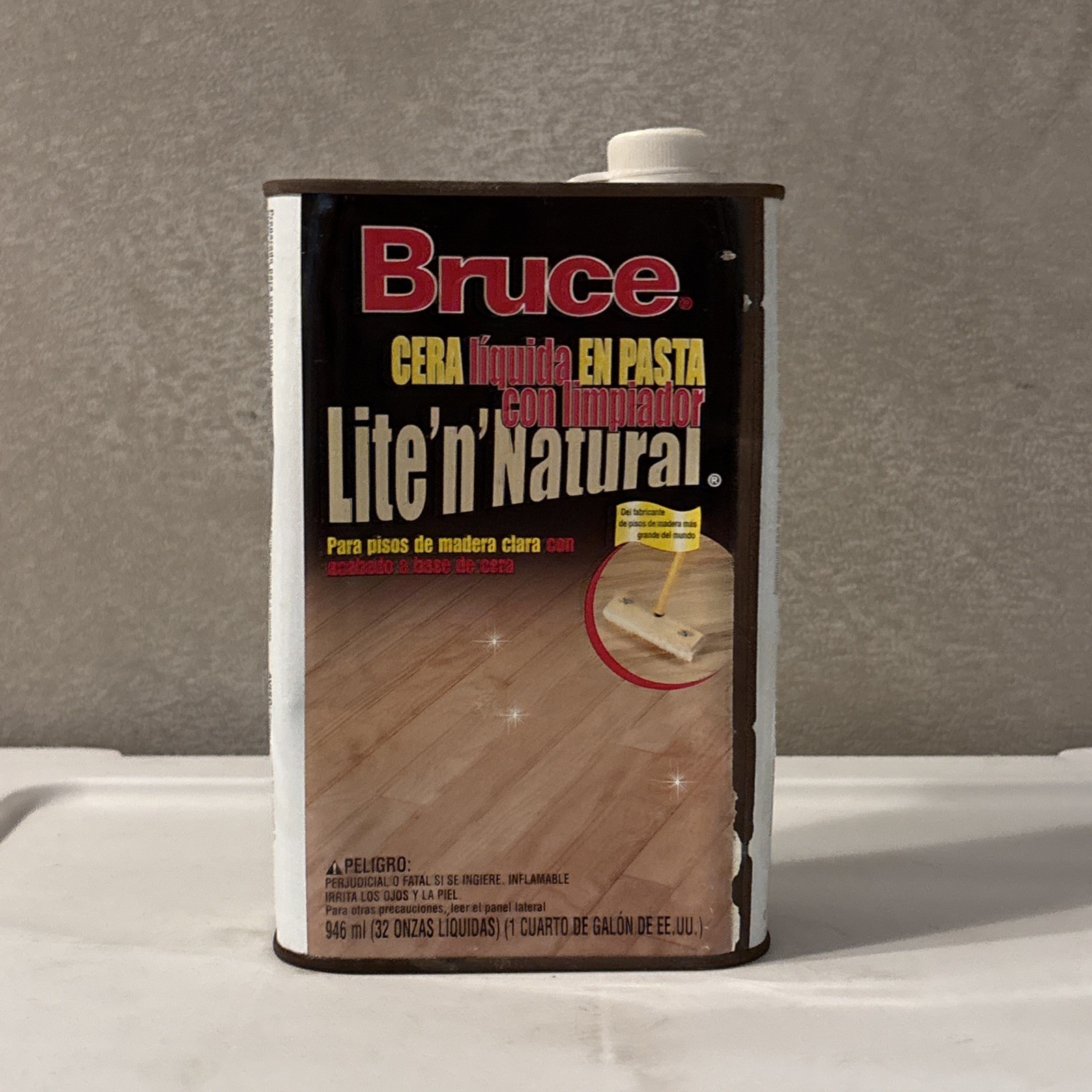 Bruce Lite ‘n’ Natural Liquid Paste Wax Cleaner Hardwood Floors 32 fl oz B