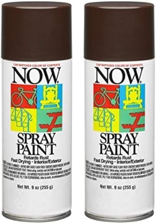 9oz Cocoa Brown Spray Paint – Water-Based for Interior and Exterior Use